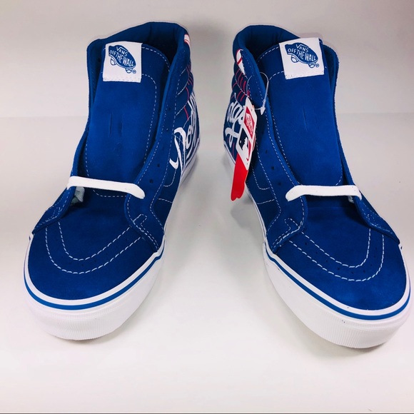 VANS SK8 HI MLB LA Dodgers Classic Blue Sneakers - Picture 5 of 8